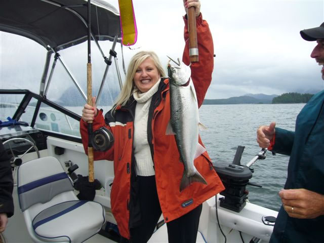 Tina Hayes Fishing Tofino