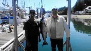 Fishing Tofino 2015 - On The Dock Weighing The Fish with Rick Biggar