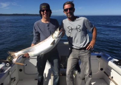 Tyee Fishing Tofino with Biggar Fish Charters Tofino 2015 huge Chinook Salmon